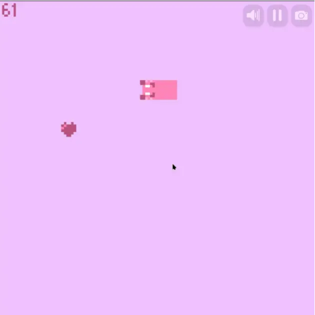 Animated GIF of a little Snake game clone written in Mewlix.